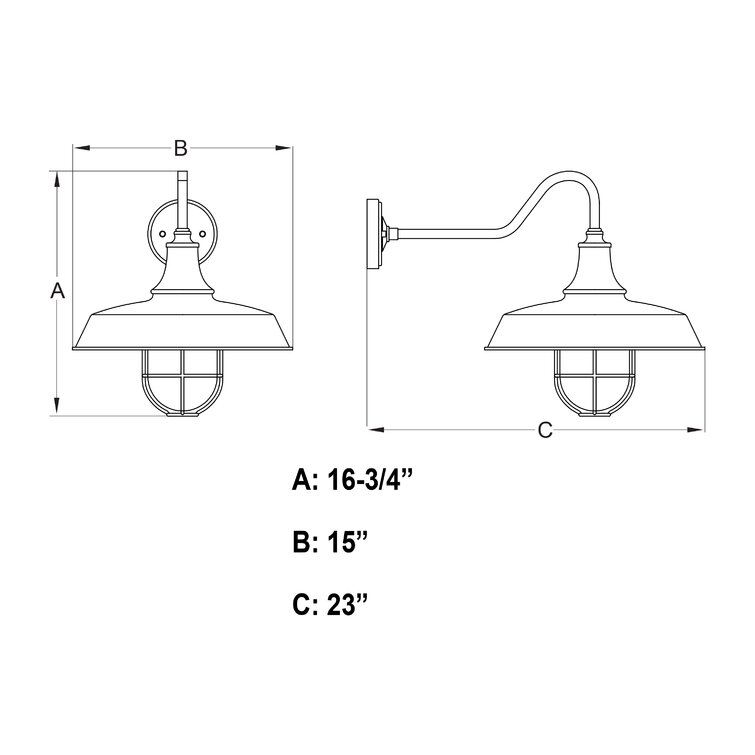 Gunnora outdoor store barn light